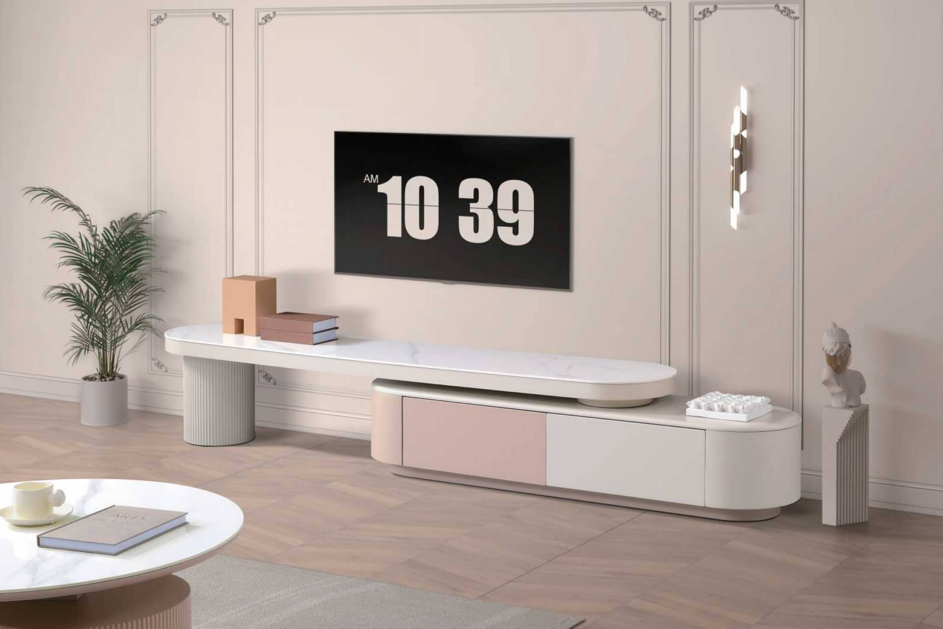 Aero Curve Media Console